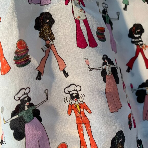 Alice + Olivia 20 year anniversary silk bow blouse - Picture 5 of 7